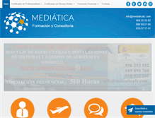 Tablet Screenshot of mediaticafc.com